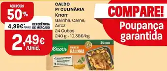 Intermarché CALDO P/ CULINÁRIA Knorr Galinha, Carne, Arroz 24 Cubos promoção