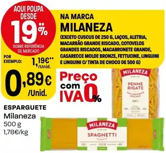 Intermarché ESPARGUETE Milaneza 500g promoção