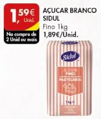 Pingo Doce AÇUCAR BRANCO SIDUL Fino 1kg promoção