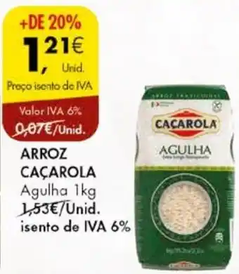 Pingo Doce ARROZ CAÇAROLA Agulha 1kg promoção