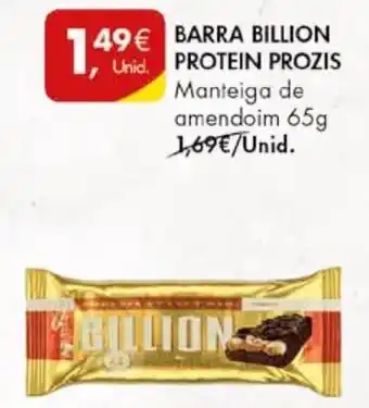 Pingo Doce BARRA BILLION PROTEIN PROZIS 65g promoção