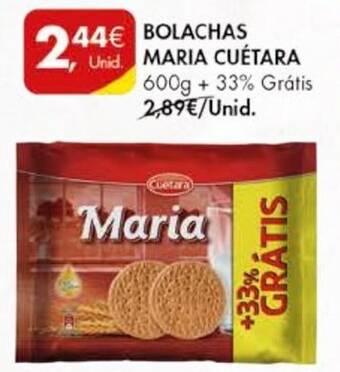 Pingo Doce BOLACHAS MARIA CUÉTARA 600G promoção