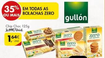 Pingo Doce EM TODAS AS BOLACHAS ZERO Chip Choc 125g promoção