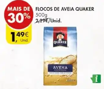 Pingo Doce FLOCOS DE AVEIA QUAKER 500g promoção
