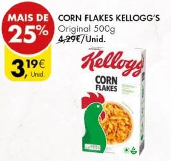 Pingo Doce CORN FLAKES KELLOGG'S Original 500g promoção