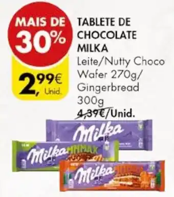 Pingo Doce TABLETE DE CHOCOLATE MILKA 300g promoção