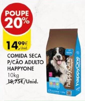 Pingo Doce COMIDA SECA P/CÃO ADULTO HAPPYONE 10kg promoção