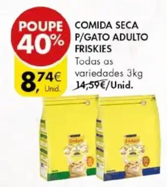 Pingo Doce COMIDA SECA P/GATO ADULTO FRISKIES promoção