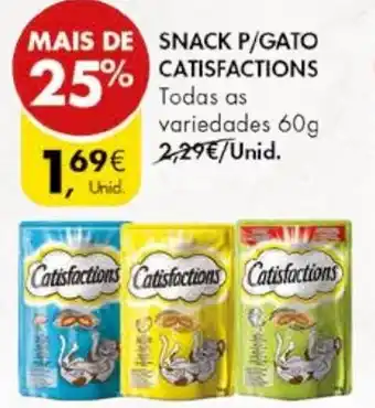 SNACK P/GATO CATISFACTIONS variedades 60g