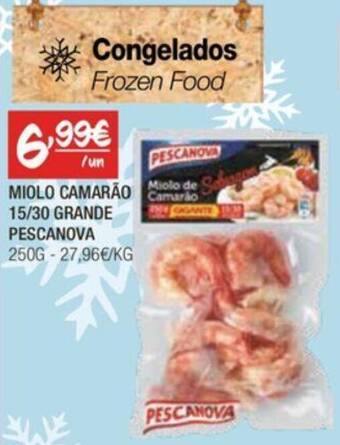 Spar MIOLO CAMARÃO 15/30 GRANDE PESCANOVA PESCANOVA 250G-27,96€/KG promoção