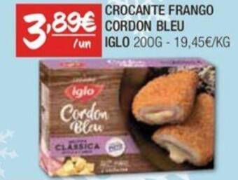 Spar CROCANTE FRANGO CORDON BLEU IGLO 200G promoção