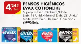 PENSOS HIGIÉNICOS EVAX COTTONLIKE
