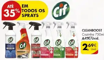 Pingo Doce CLEANBOOST Cozinha 750ml promoção