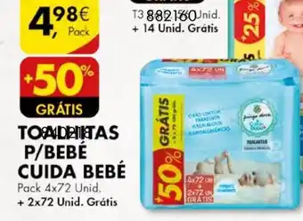 Pingo Doce Toalhitas P/Bebé Cuida Bebé promoção