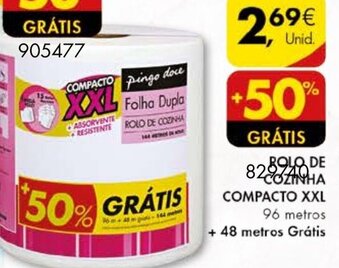 Pingo Doce Rolo de Cozinha Compacto XXL promoção