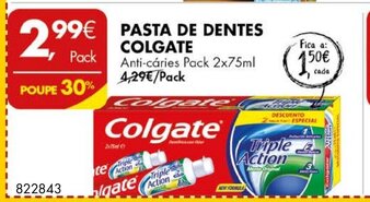 Pingo Doce Pasta de Dentes Colgate promoção