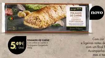 Pingo Doce FOLHADO DE CARNE Com sabor a Cozido à Portuguesa Congelado 500g promoção