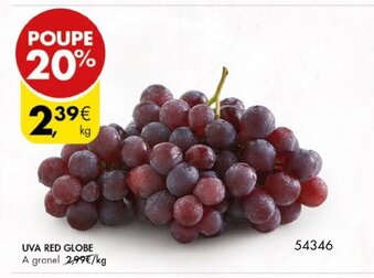 Pingo Doce Uva Red Globe promoção