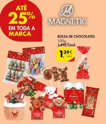 Pingo Doce BOLSA DE CHOCOLATES 100g promoção