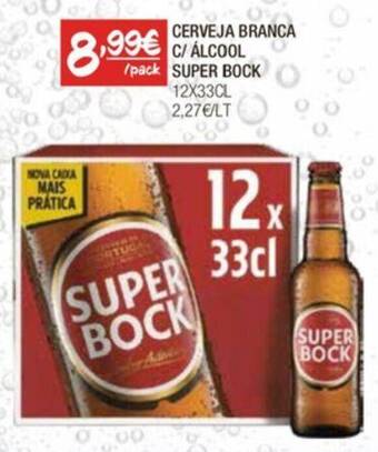 Spar CERVEJA BRANCA C/ ÁLCOOL SUPER BOCK promoção