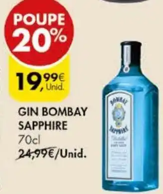 Pingo Doce GIN BOMBAY SAPPHIRE 70cl promoção