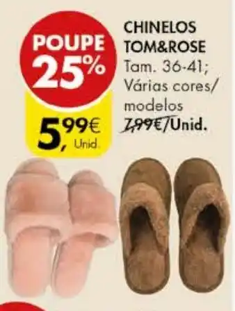 Pingo Doce CHINELOS TOM&ROSE promoção