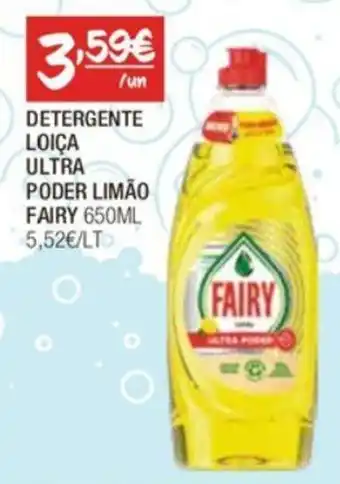 DETERGENTE LOIÇA ULTRA PODER LIMÃO FAIRY 650ML