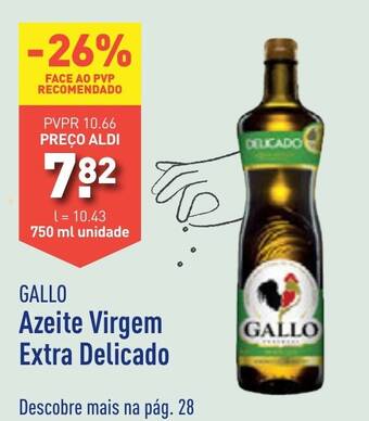 ALDI GALLO Azeite Virgem Extra Delicado promoção