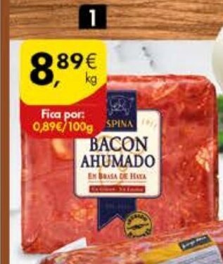 Pingo Doce Bacon Espina promoção