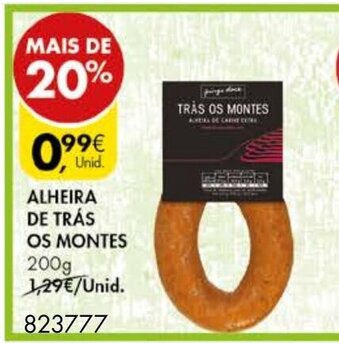 Pingo Doce Alheira de Trás Os Montes 200g promoção