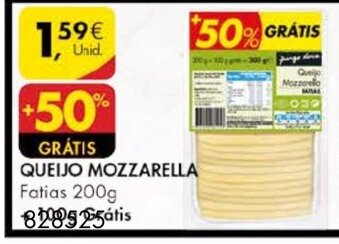 Pingo Doce Queijo Mozzarella 200g promoção