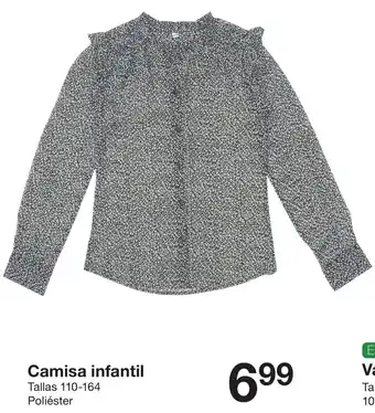 Camisa Infantil Tallas 110-164