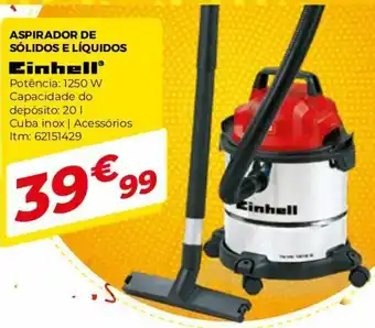 Bricomarché Aspirador de Sólidos e Líquidos Einhell 1250W promoção