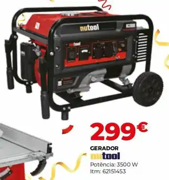 Bricomarché Gerador Nutool 3500W promoção