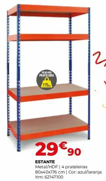 Bricomarché Estante 80x40x176cm promoção