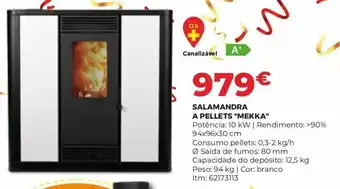Bricomarché Salamandra A Pellets Mekka promoção
