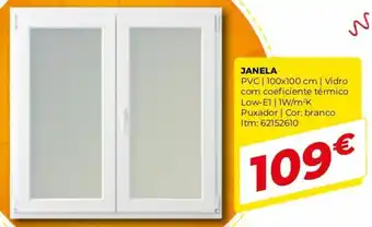 Bricomarché Janela PVC 100x100cm promoção