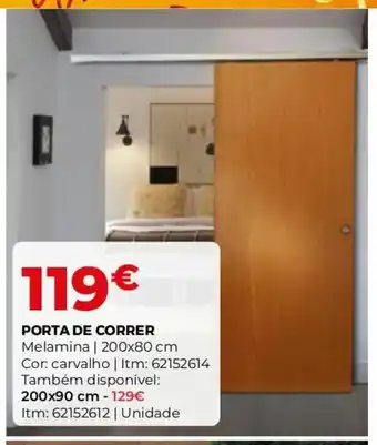 Bricomarché Porta de Correr 200x80cm promoção