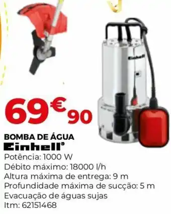 Bricomarché Bomba de Água Einhell 1000W promoção