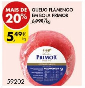 Pingo Doce Queijo Flamengo em Bola Primor promoção