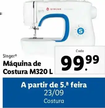 Lidl Singer Máquina de Costura M320L promoção