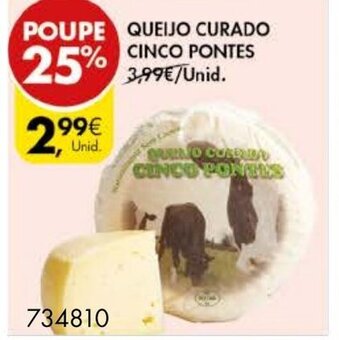 Pingo Doce Queijo Curado Cinco Pontes promoção