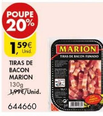 Pingo Doce Tiras de Bacon Marion 130g promoção