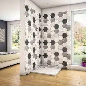 Brico Depôt Base de duche quadrada branca 70x70x3cm para telas promoção