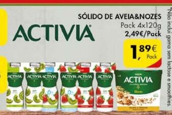 Sólido de Aveia & Nozes Pack 4x120g