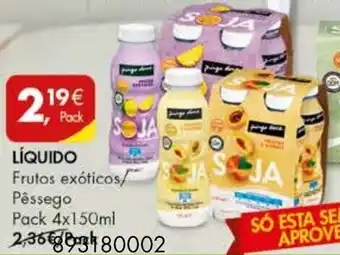 Pingo Doce Preparado de Soja Pingo Doce Líquido Pack 4x150ml promoção