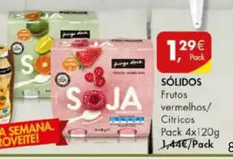 Pingo Doce Preparado de Soja Pingo Doce Sólido Pack 4x120g promoção