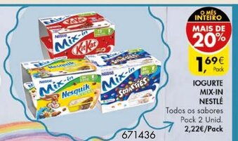 Iogurte Mix-in Nestlé Pack 2 Unid