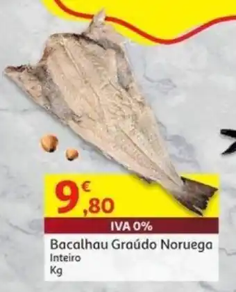 Auchan Bacalhau Graúdo Noruega Inteiro kg promoção