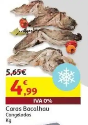 Auchan Caras Bacalhau Congeladas kg promoção